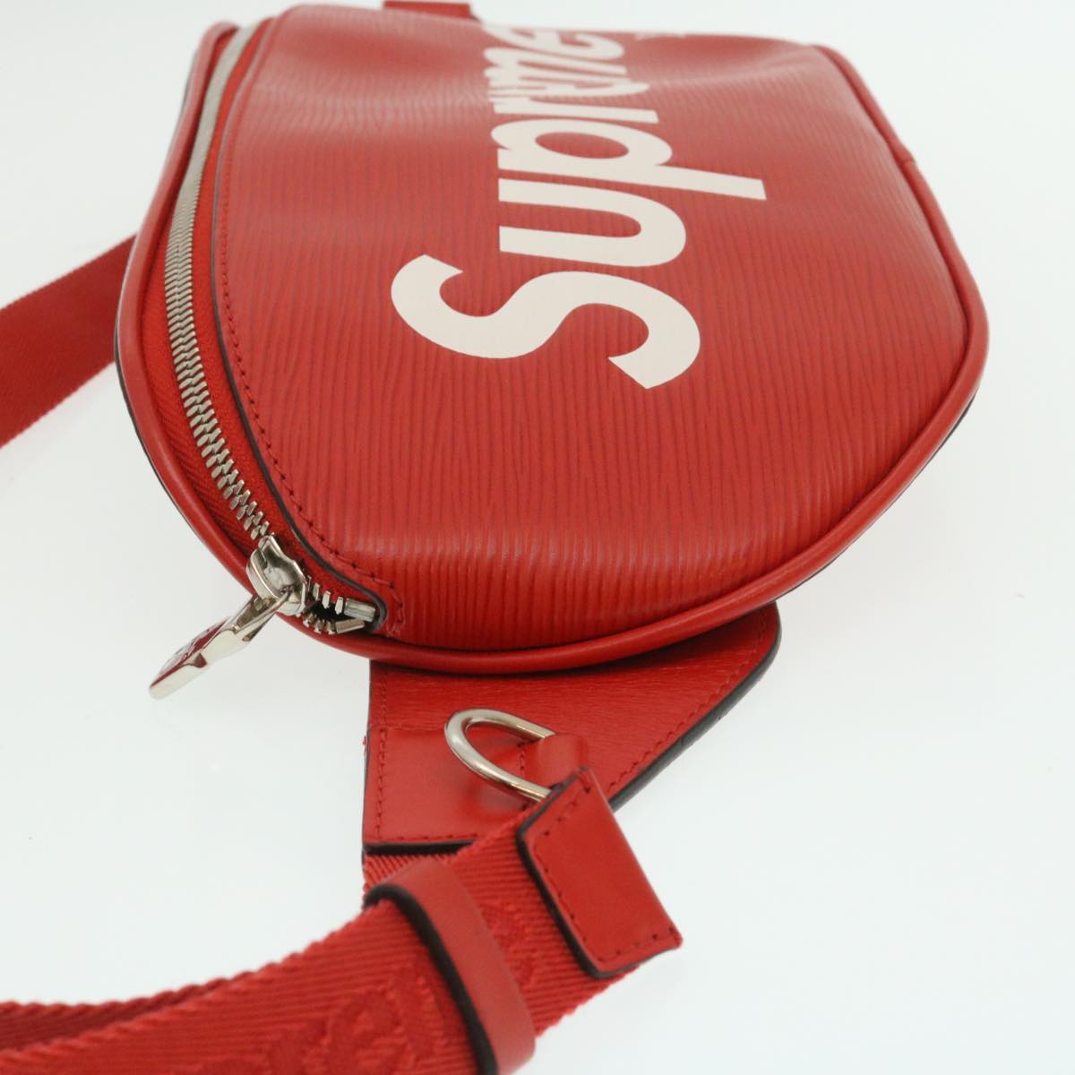 LOUIS VUITTON �~ Supreme Epi Bum Bag Waist Bag Red M53418 LV  29232A