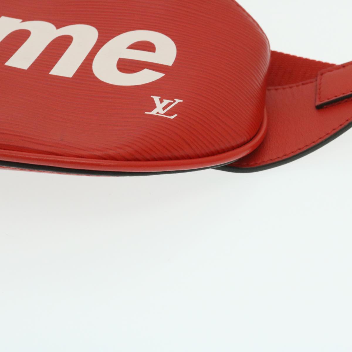 LOUIS VUITTON �~ Supreme Epi Bum Bag Waist Bag Red M53418 LV  29232A