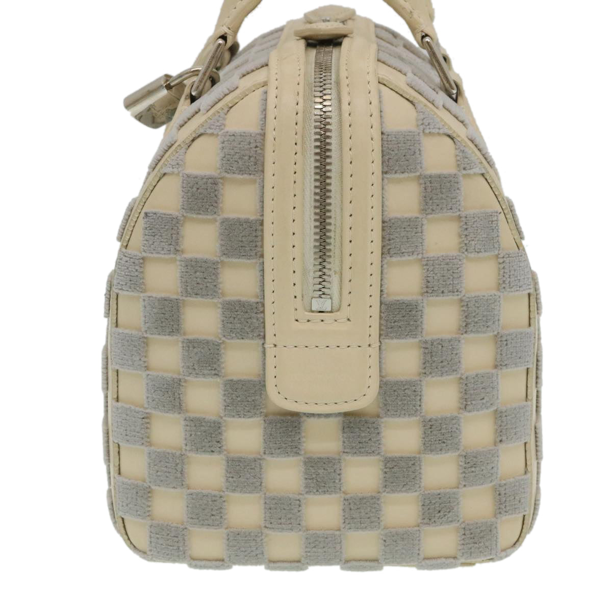 LOUIS VUITTON Damier Cubic Speedy Cube PM Hand Bag White M48909 LV Auth 29243A