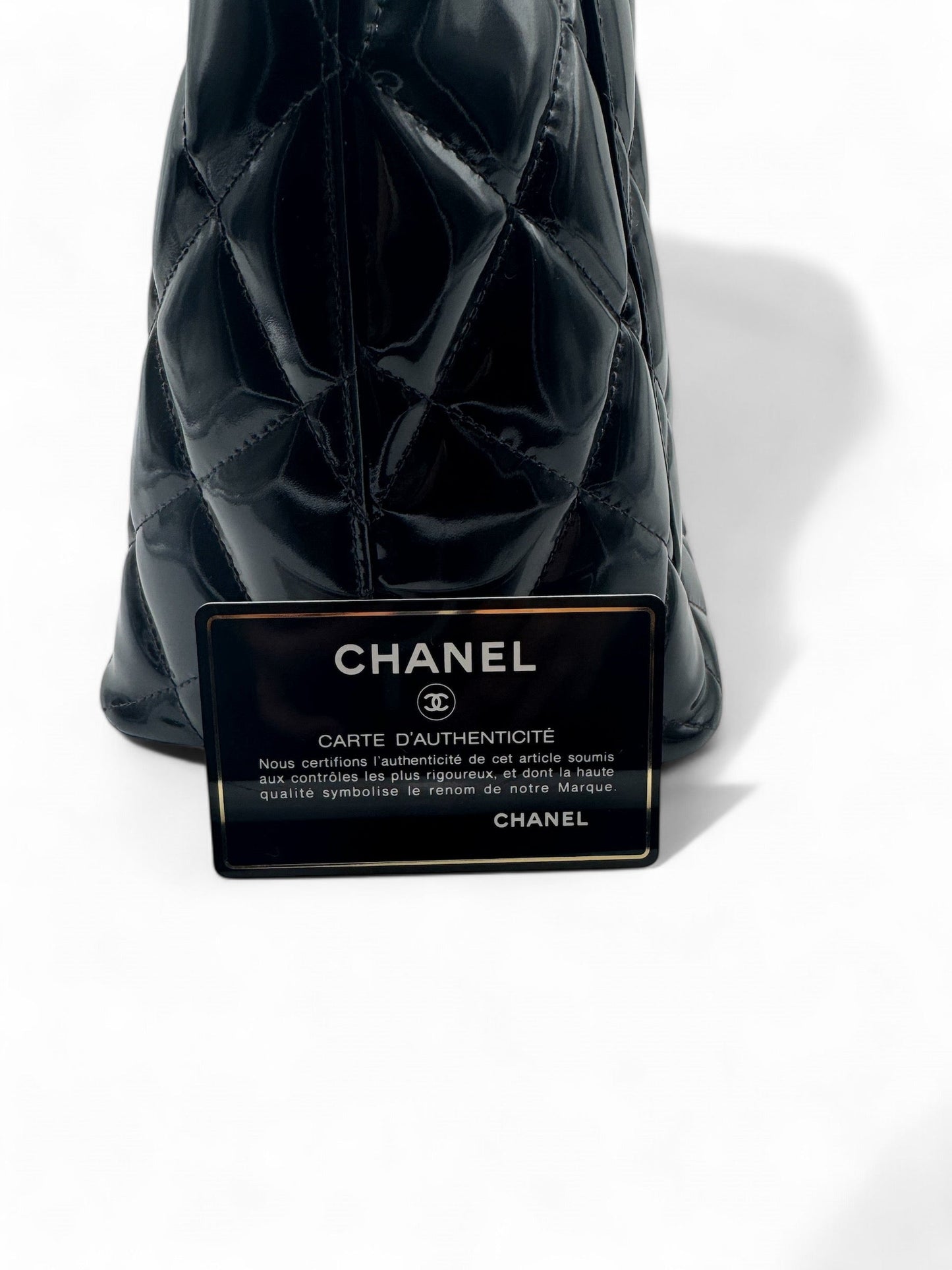 Chanel - Cabas Médaillon noir vernis