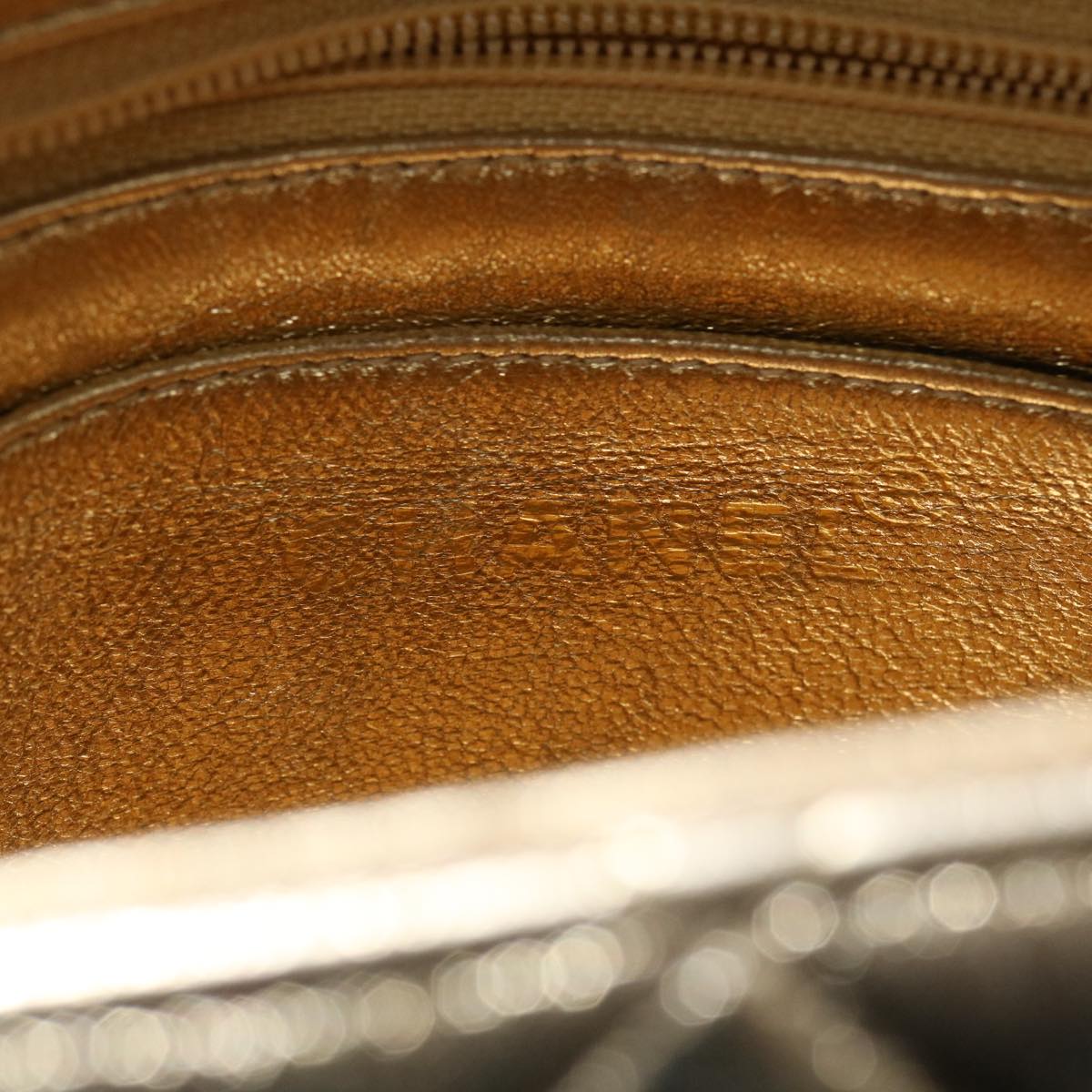 Top Quality Chanel Matelasse Shoulder Bag Lamb Skin Gold CC Auth 29567A