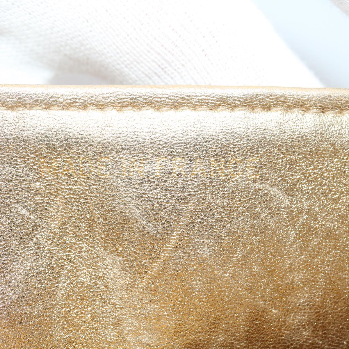 Top Quality Chanel Matelasse Shoulder Bag Lamb Skin Gold CC Auth 29567A
