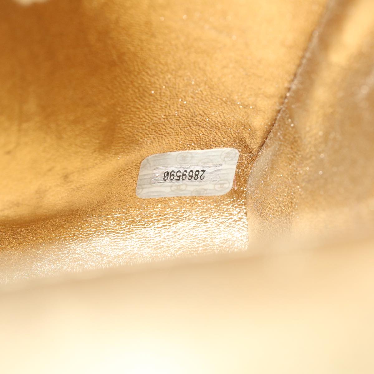 Top Quality Chanel Matelasse Shoulder Bag Lamb Skin Gold CC Auth 29567A