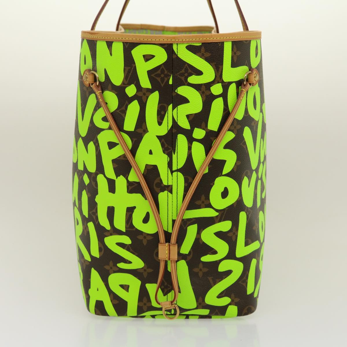 LOUIS VUITTON Monogram Graffiti Neverfull GM Tote Bag Vert M93703 LV  29943A