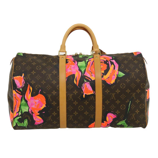 LOUIS VUITTON Monogram Rose Keepall 50 Boston Bag M48605 LV  29944A