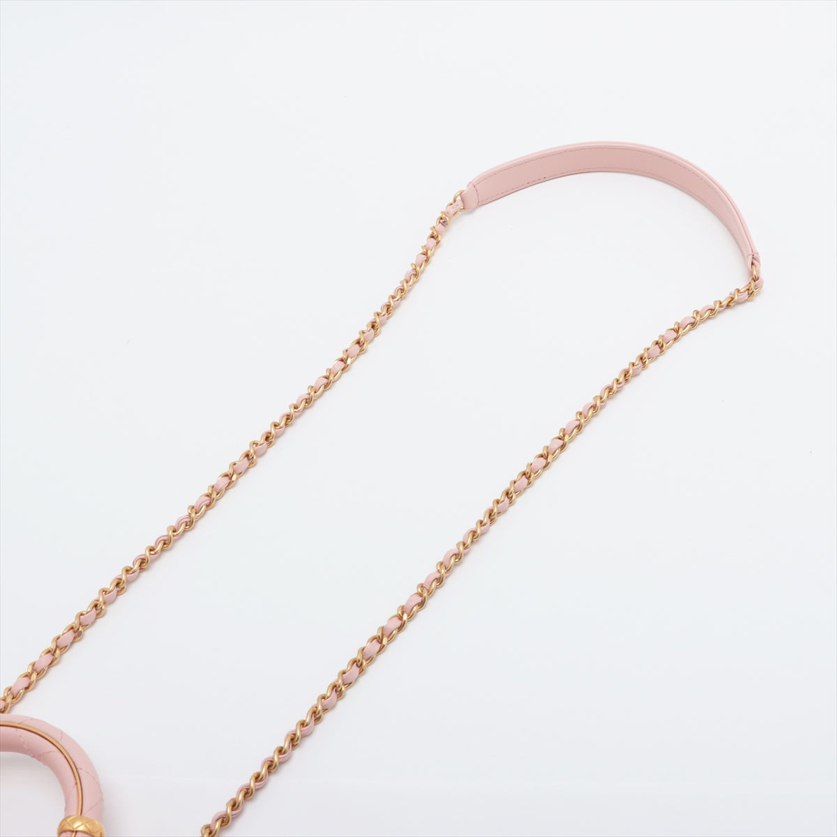 Chanel Matrasse  Chain Shoulder Bag Pink Gold Gold  IC Chip