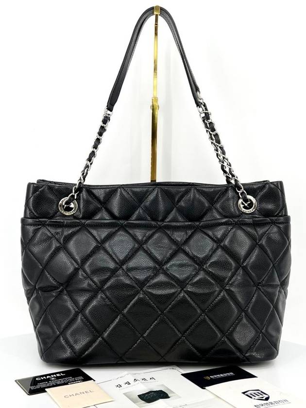Caviar Timeless Shoulder Bag Black Chanel