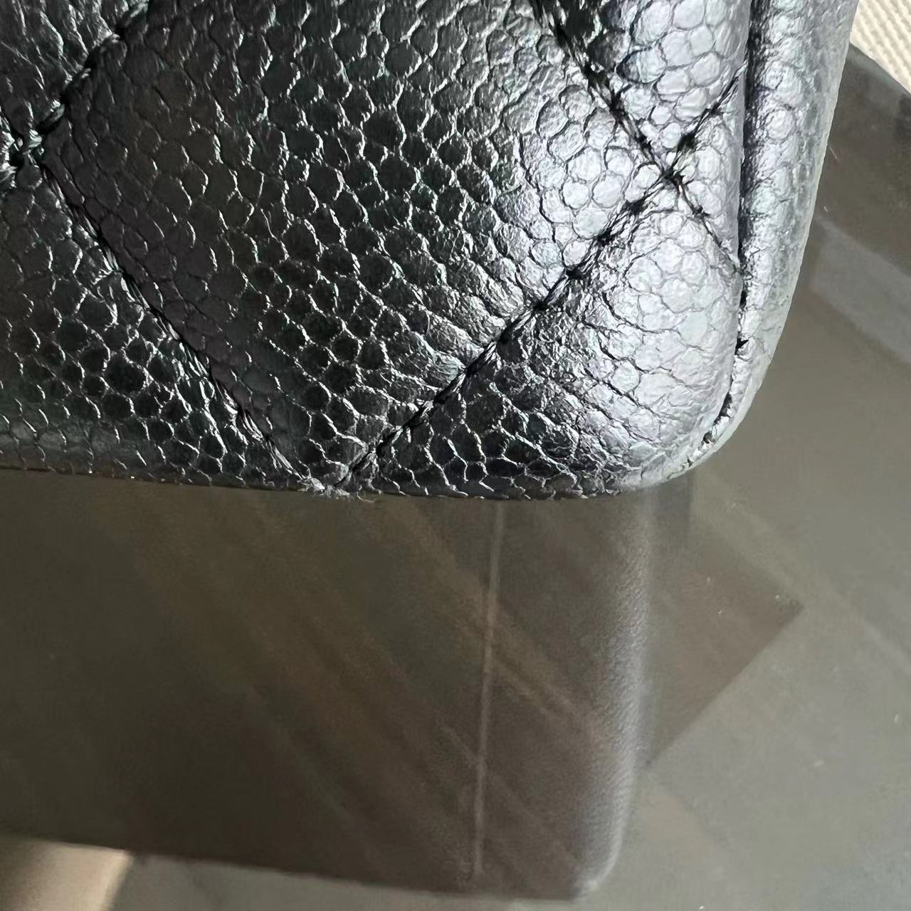 Caviar GST Grand Shopping Tote Quilted Black Golden Hardware Series 12
