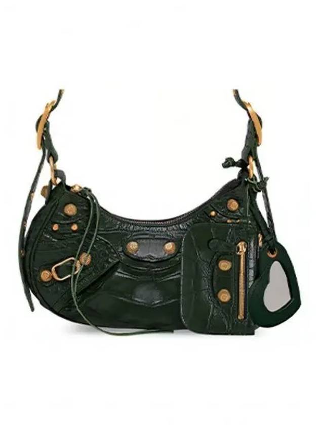 Luxury Balenciaga  Le Cagole XS Shoulder Bag Dark Green