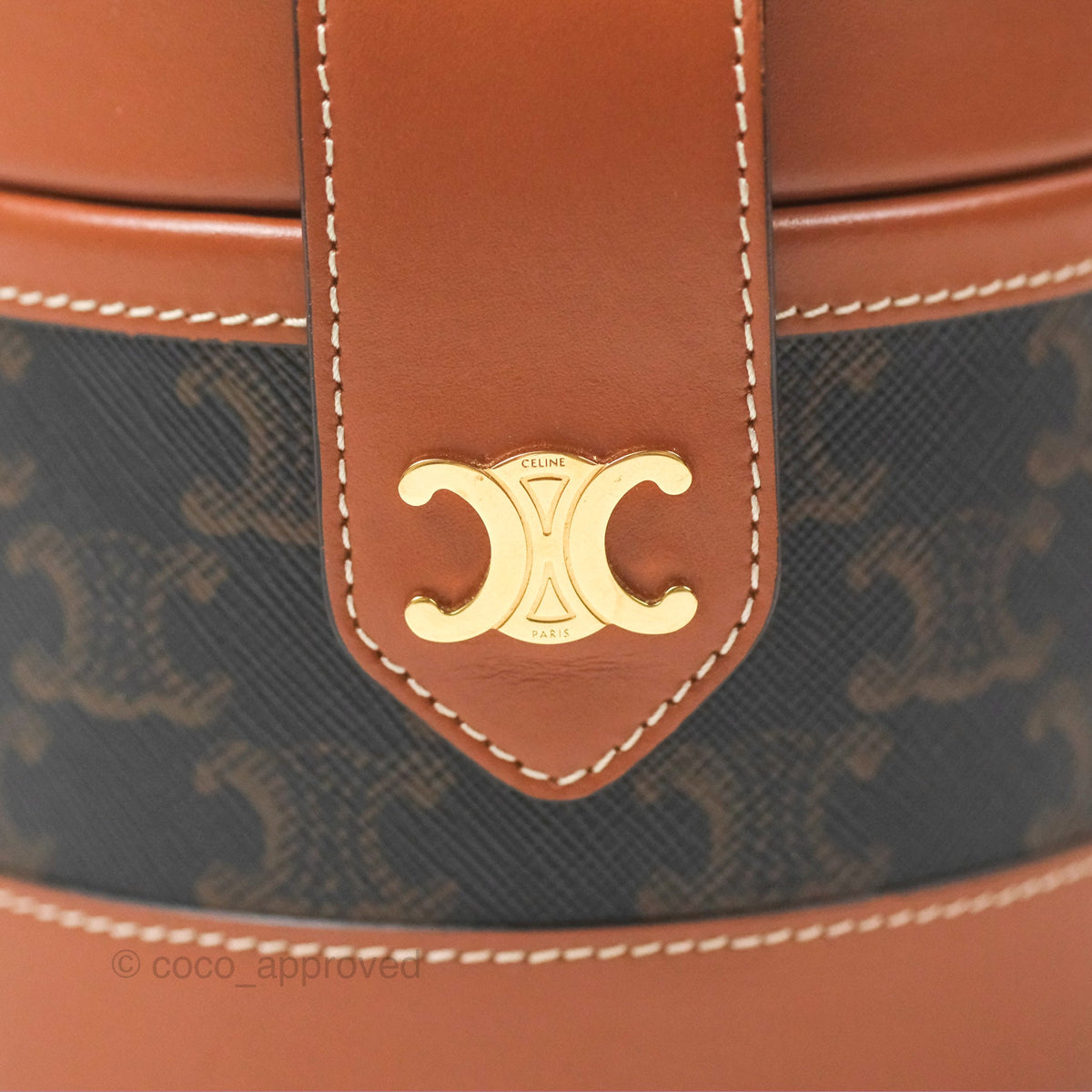 Celine Small Tambour Triomphe Canvas