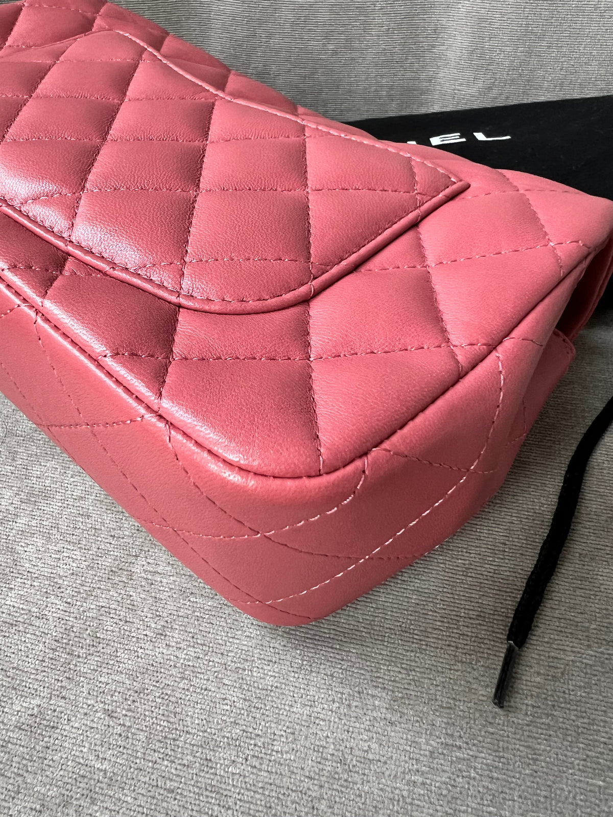 Chanel Mini Rectangular Classic Flap Valentines Day Edition in Pink Lambskin