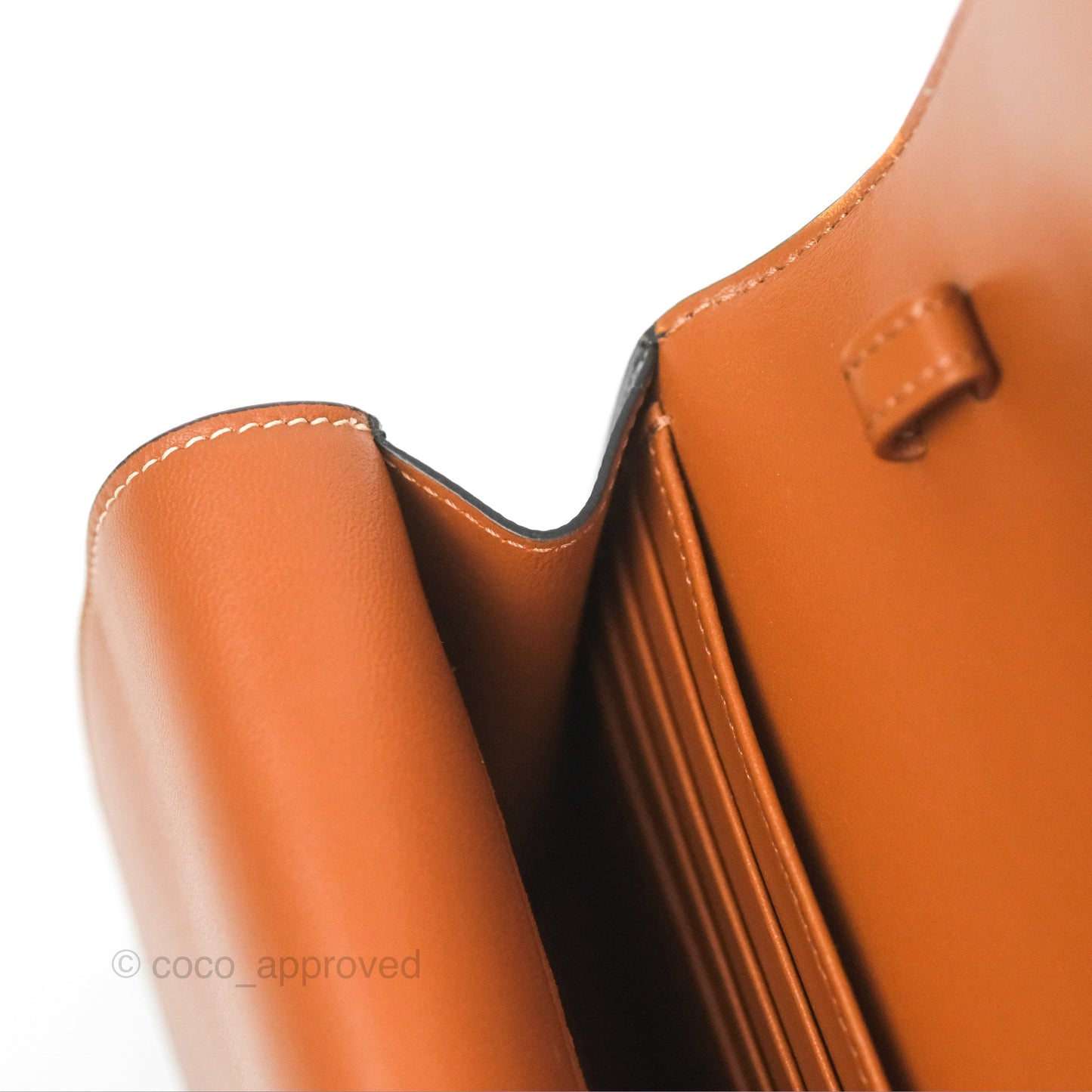 Celine Wallet On Strap Triomphe Canvas Tan Lambskin