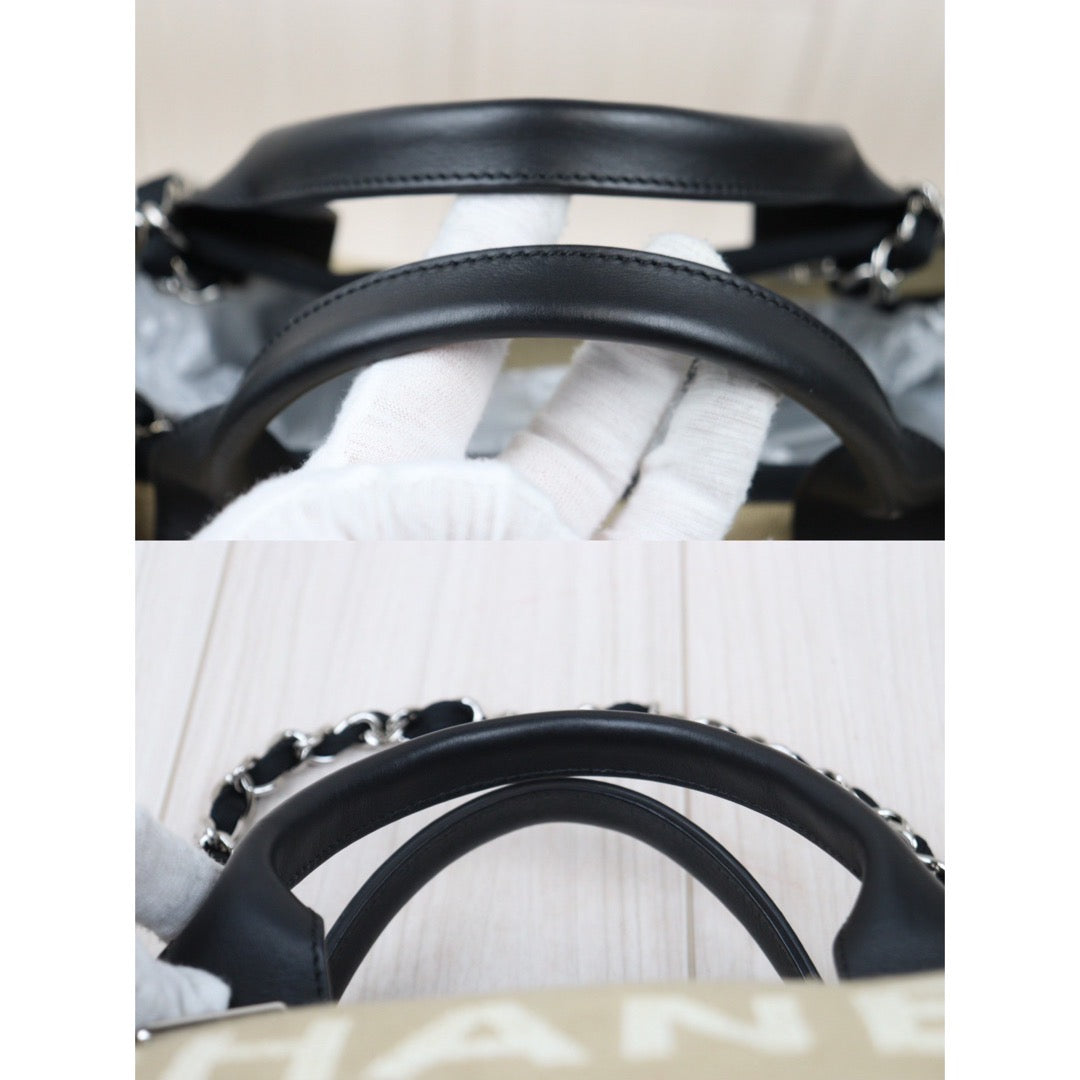 Rank A｜ CHANEL Canvas Tote Bag Khaki Large｜P24061127