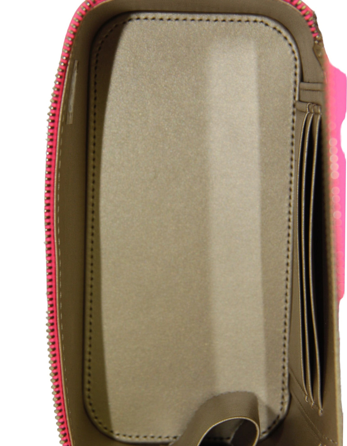 Chanel Neon Pink Patent Pearl Crush Small Vanity Case