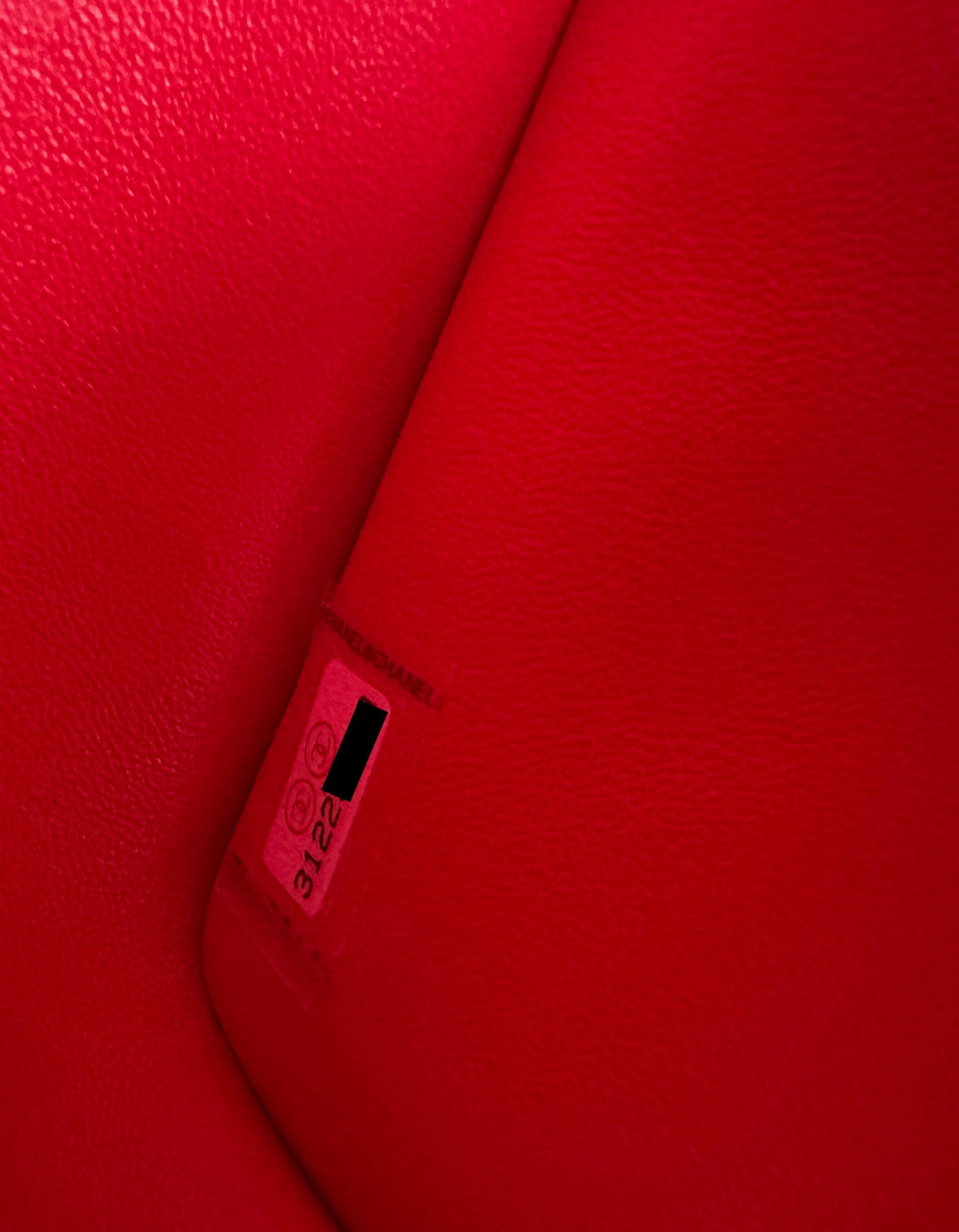 Chanel Red Caviar Leather Quilted Classic Double Flap Jumbo Bag