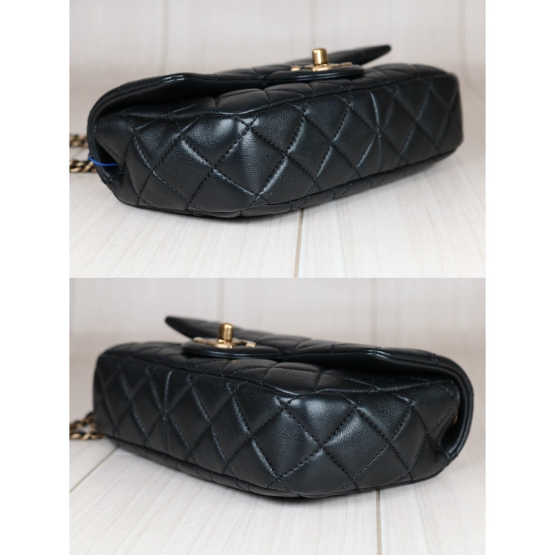 Very Good ( Rank A)｜ CHANEL Matrasse Lamb Skin Single  Flap Bag Made in 2014-2015Year｜S24071002