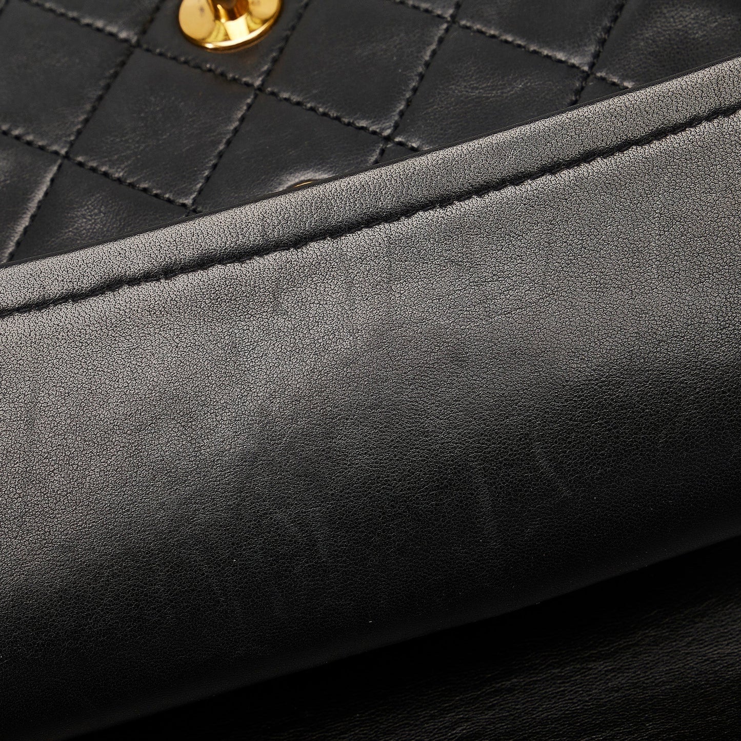 CHANEL Medium Tall Classic Lambskin Double Flap Shoulder Bag