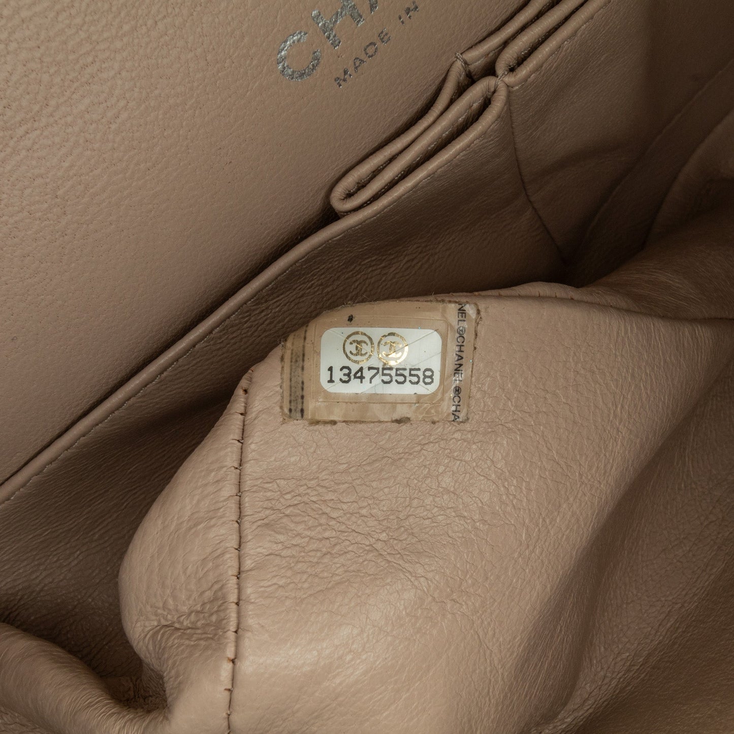 Pink Chanel Medium Lambskin Camellia Stitched Double Flap Shoulder Bag