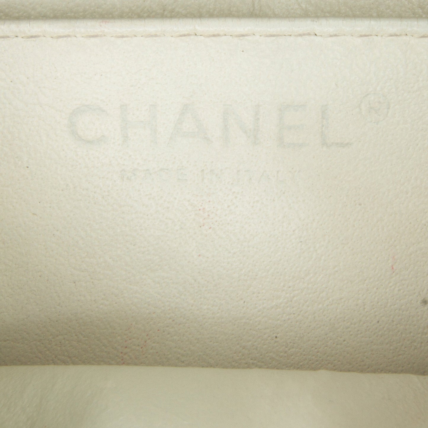 White Chanel Mini Square Classic Caviar Single Flap Crossbody Bag
