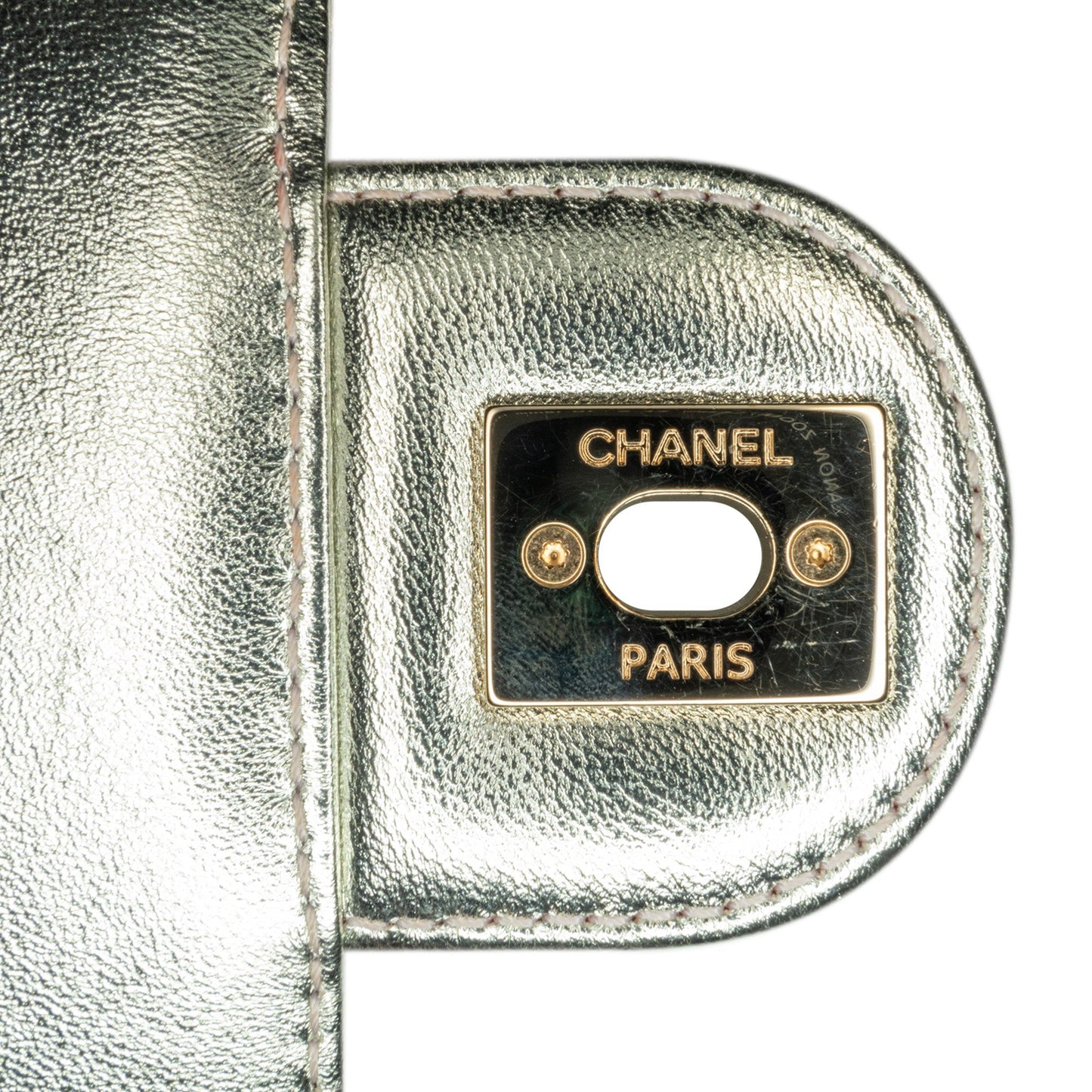 Pink Chanel Mini Metallic Lambskin Like a Wallet Flap Bag