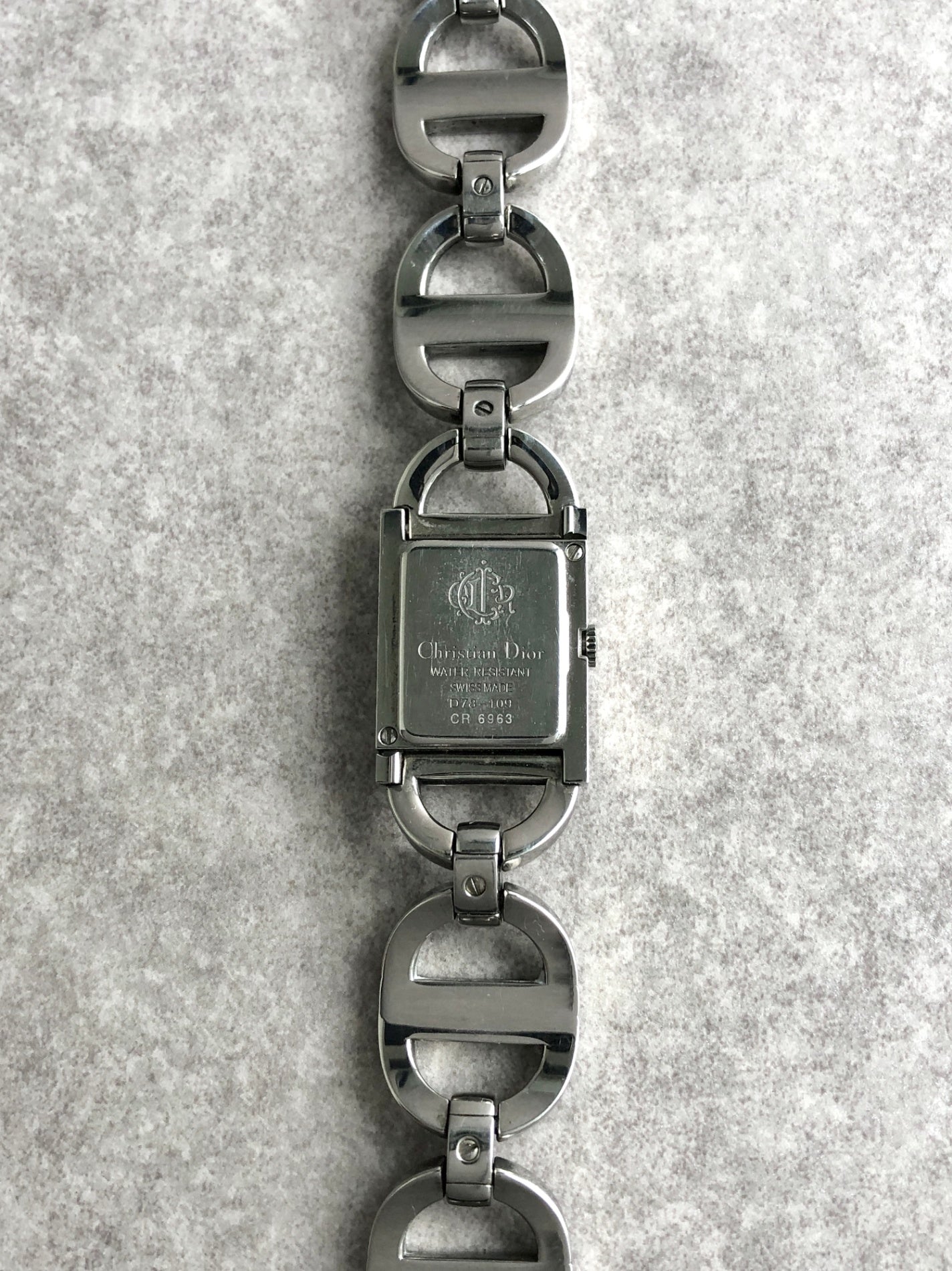 Christian Dior Quartz Watch Silver Vintage cua7kz