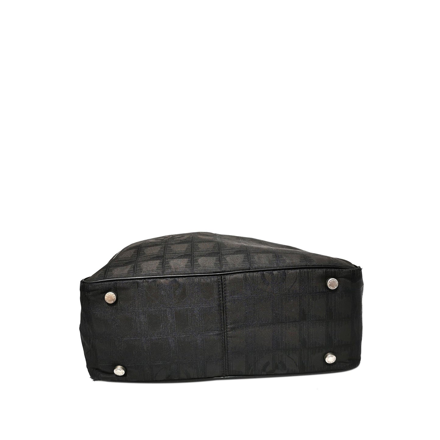 New Travel Line Canvas Tote Bag Black