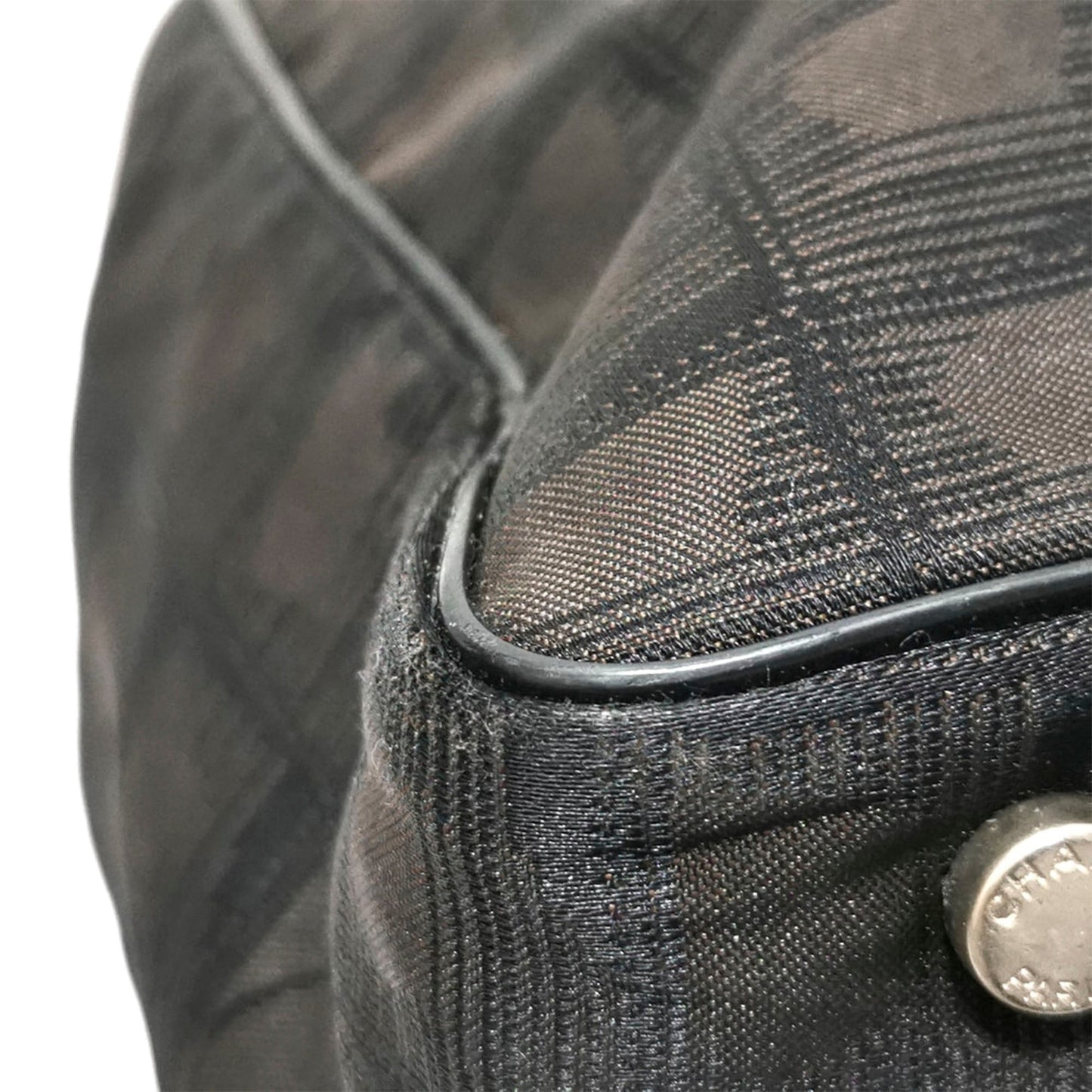 New Travel Line Canvas Tote Bag Black