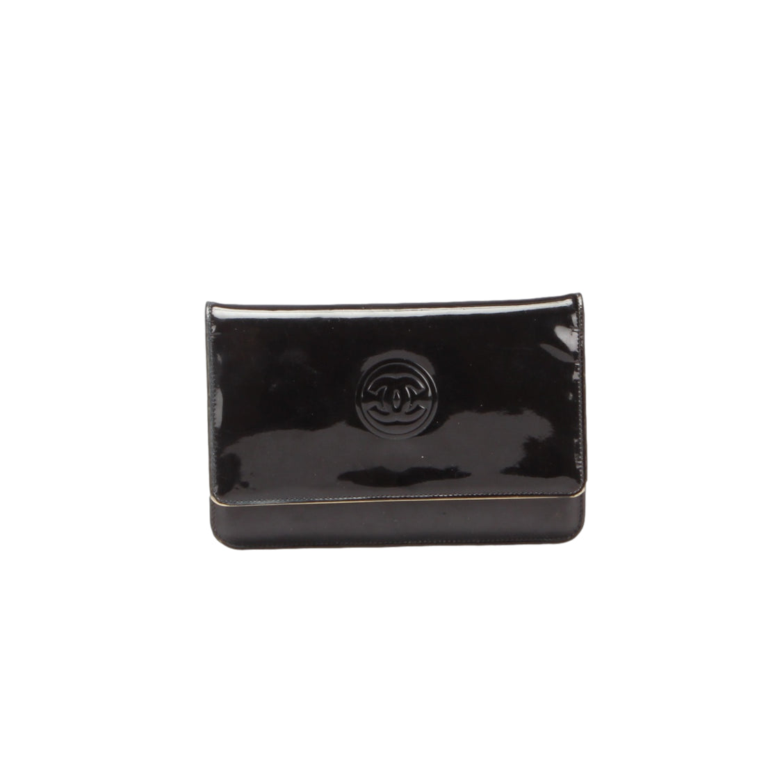 CHANEL Patent Leather Chain Flap Bag