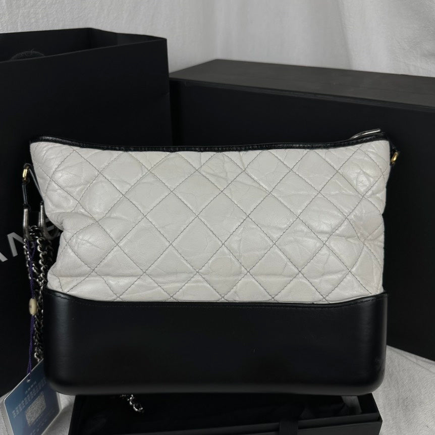 Chanel Gabrielle Hobo Quilted Aged Calfskin Small