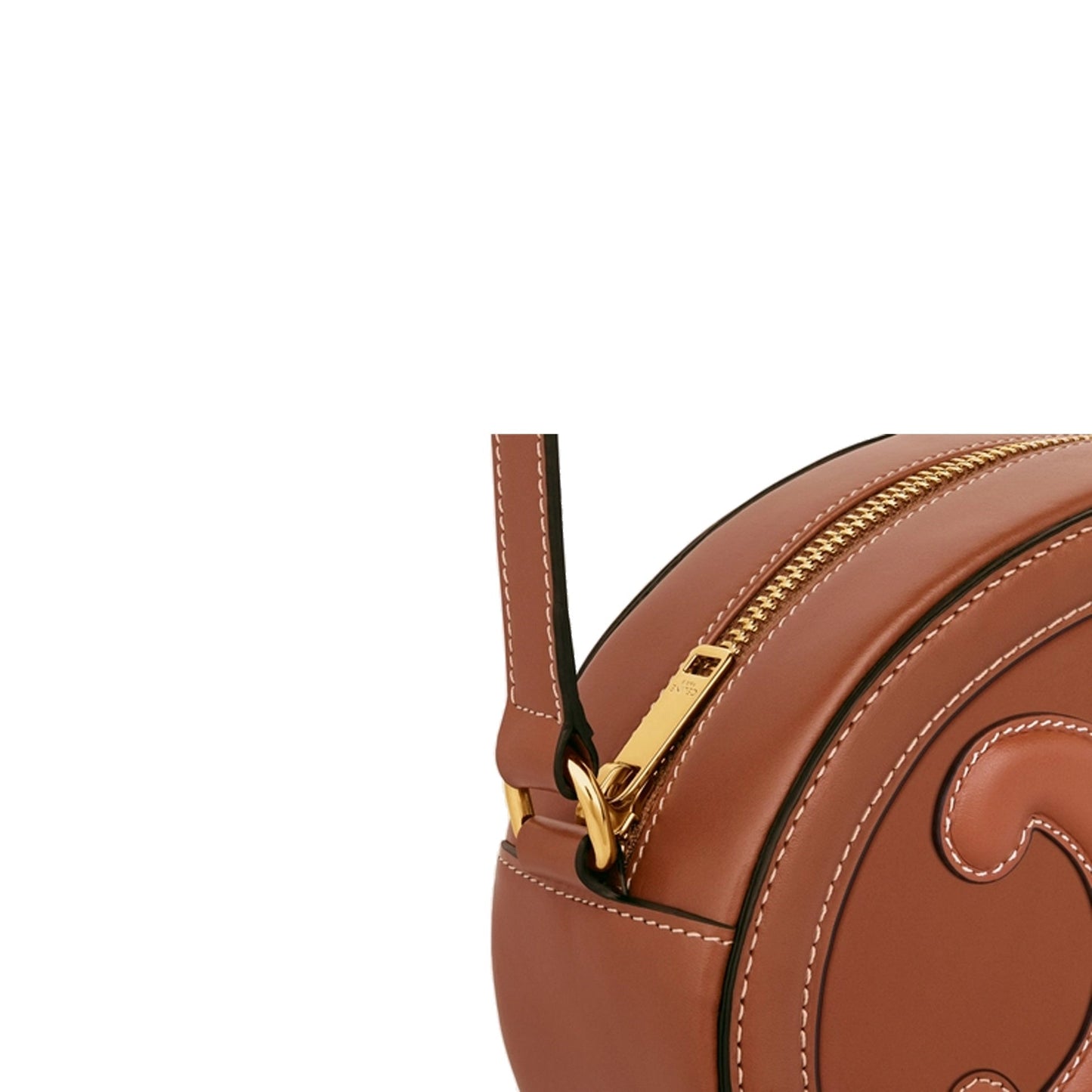 Oval Triomphe Leather Crossbody