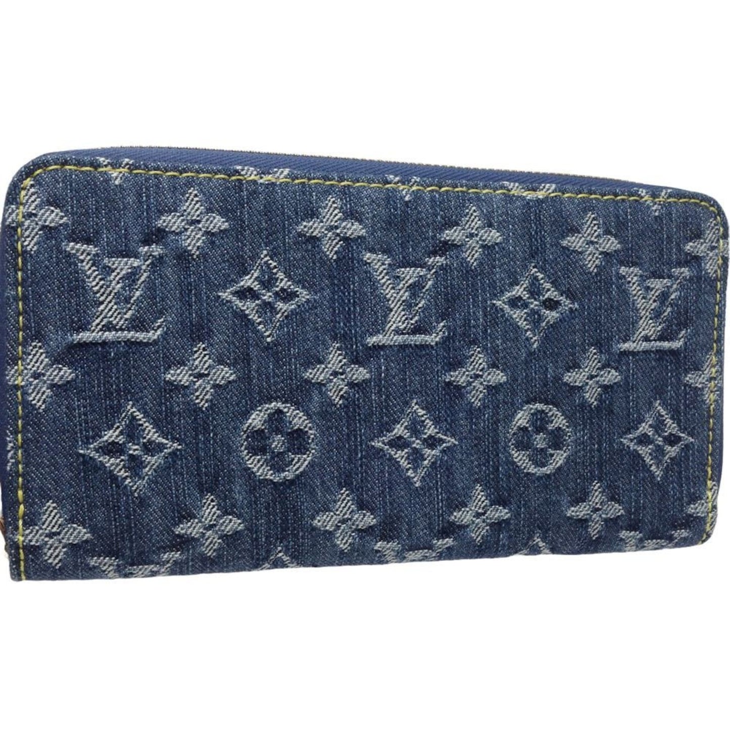 Louis Vuitton Monogram blue blue Monogram Monogram blue Long Bill Wallet (Bi-Fold)