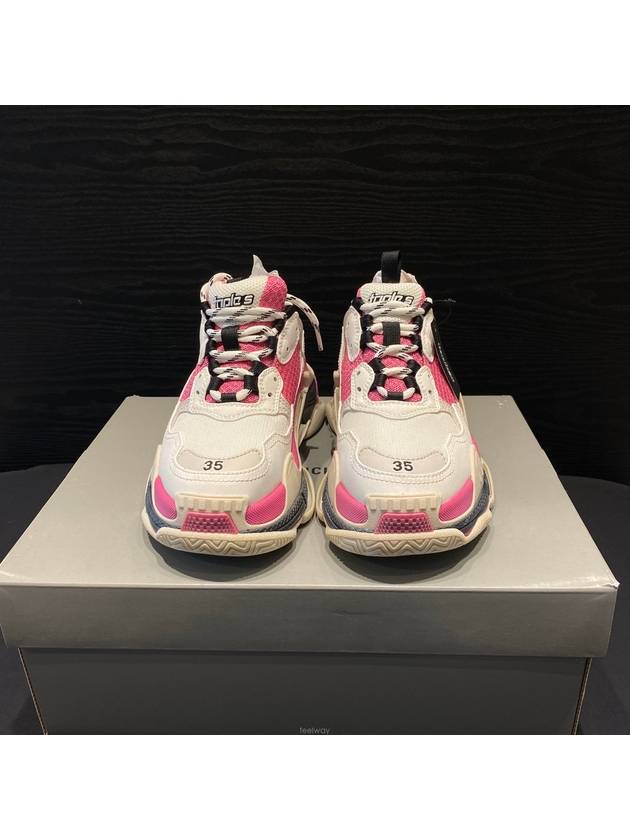 Luxury Balenciaga  WoMen's Triple S Low Top Sneakers Pink