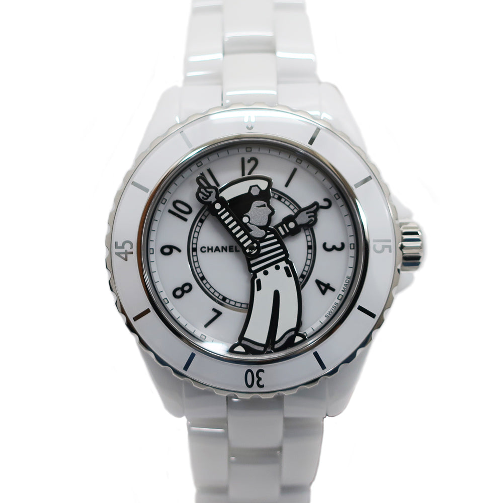 Chanel Mademoiselle J12 Raffause 38mm H7481 White Ceramic Automatic Volume