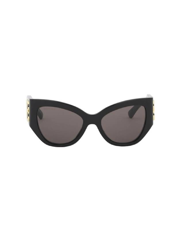 Luxury Balenciaga  BB Logo Cat-Eye Sunglasses Black