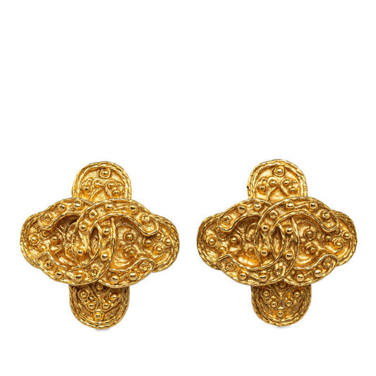 Chanel COCOMARK EARLING 94A GOLD MECKING LADY Chanel
