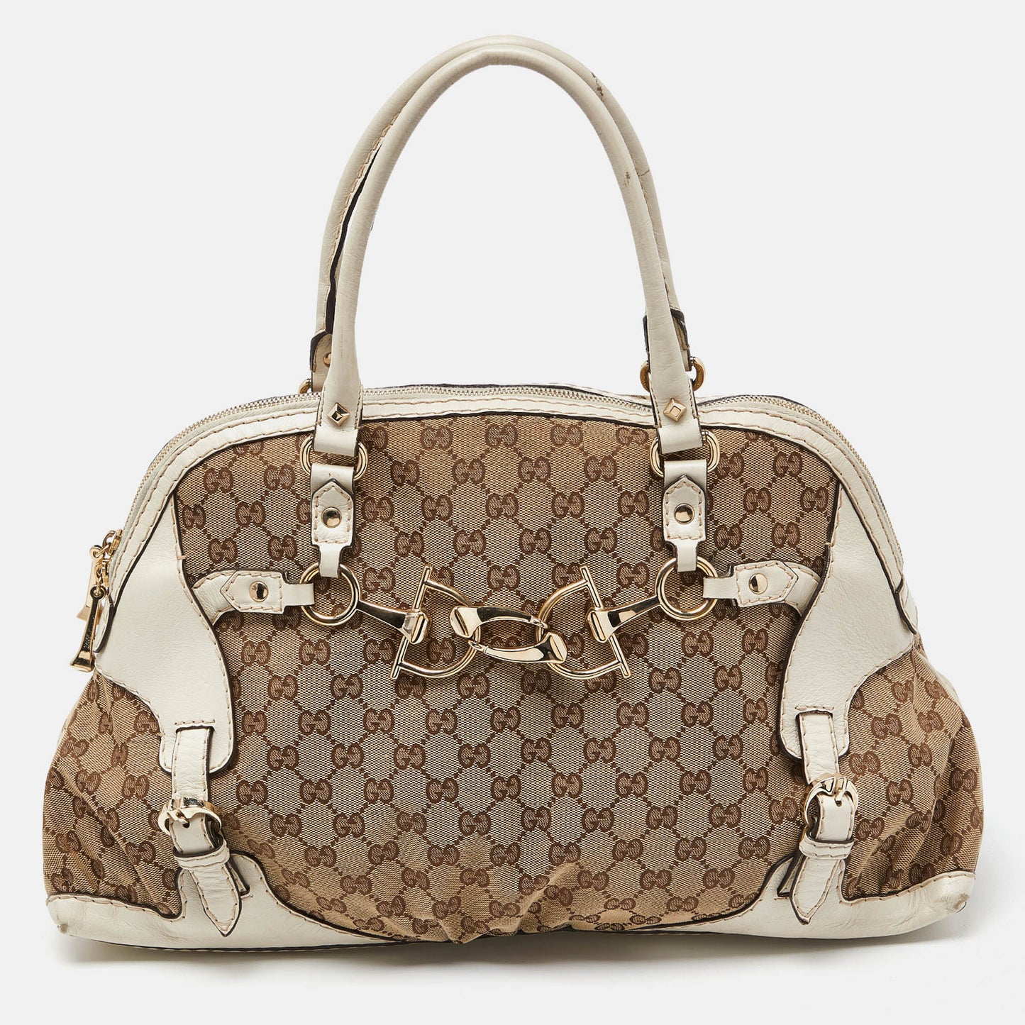 Gucci /offGg Canvas And Leather Bag