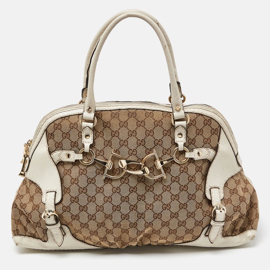Gucci /offGg Canvas And Leather Bag