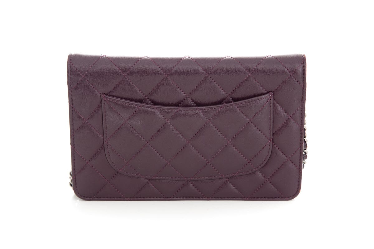 Chanel 2011 Bordeaux Lambskin Wallet on Chain Cross-Body