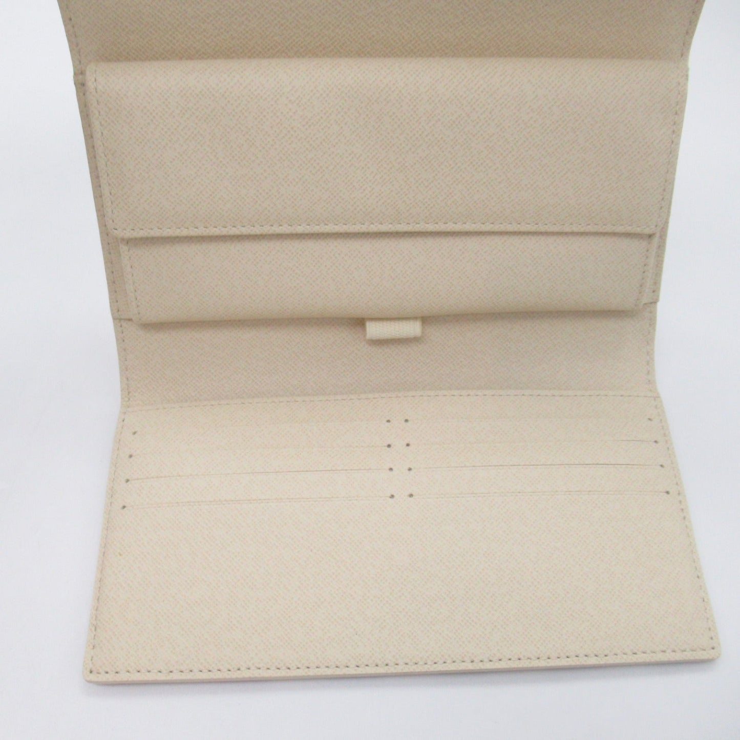 Louis Vuitton Portefolio International Three Fold Wallet Wallet PVC Coated Canvas Damier Azur  Ivory N61732