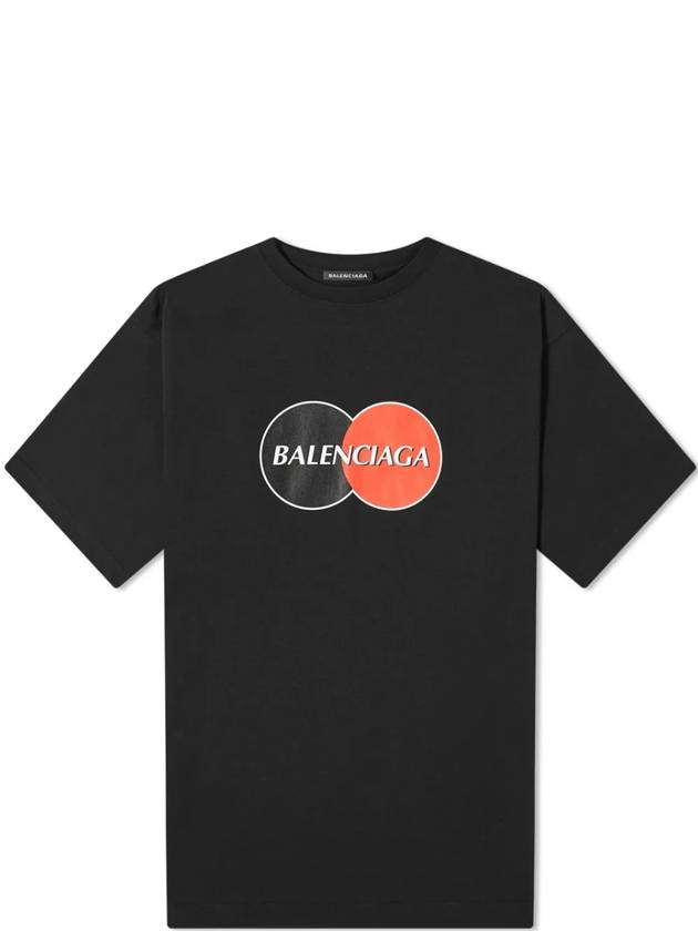 Luxury Balenciaga  Uniform Logo Short Sleeve T-Shirt Black