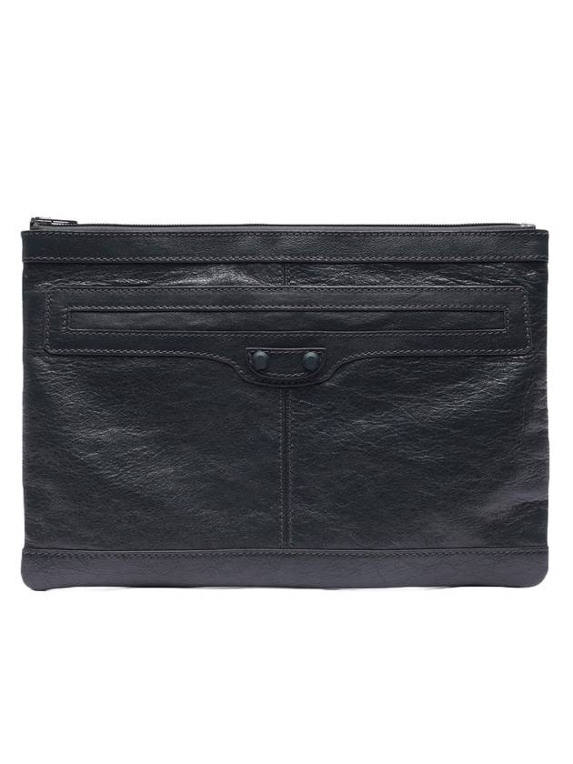 Luxury Balenciaga  Classic Clip Clutch Bag Grey
