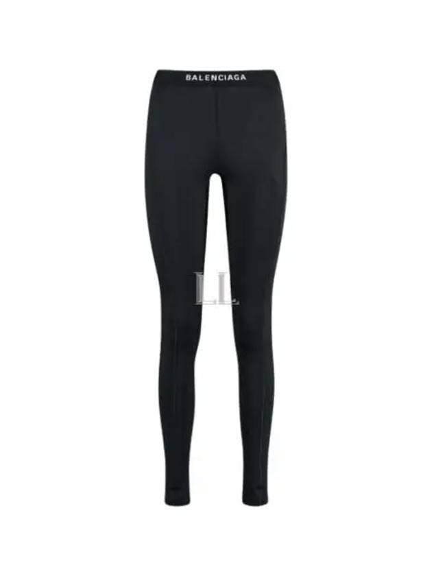 Luxury Balenciaga  Athletic Leggings Pans Black