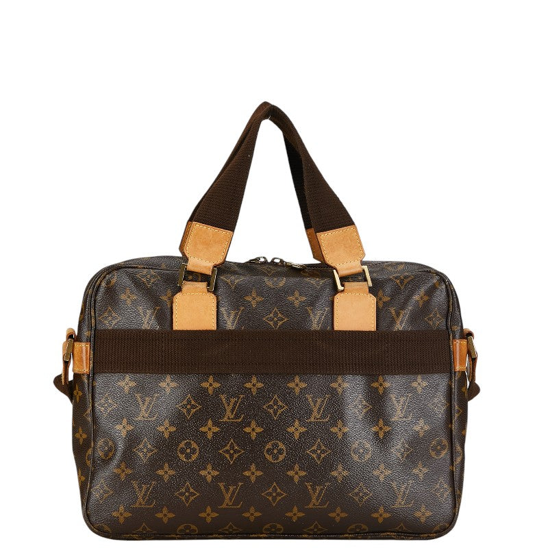 Louis Vuitton Monogram Soccer Boss F Handbag M40043 Brown PVC Leather  Louis Vuitton