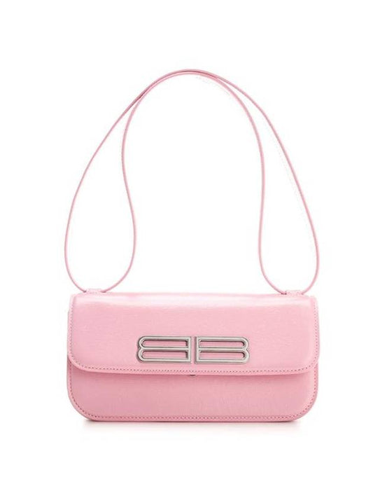 Luxury Balenciaga  Gossip Calfskin Small Shoulder Bag Candy Pink