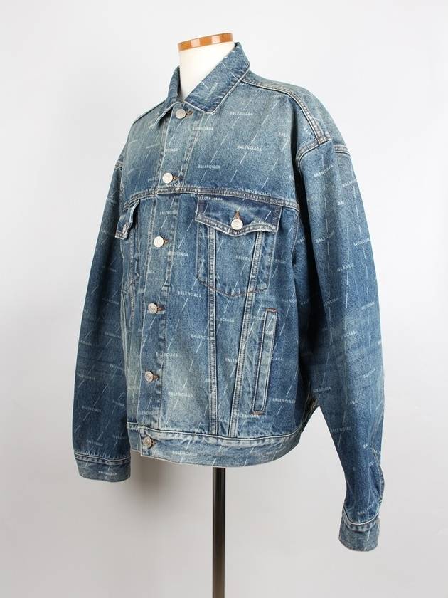 Luxury Balenciaga  Multi logo denim jacket 50