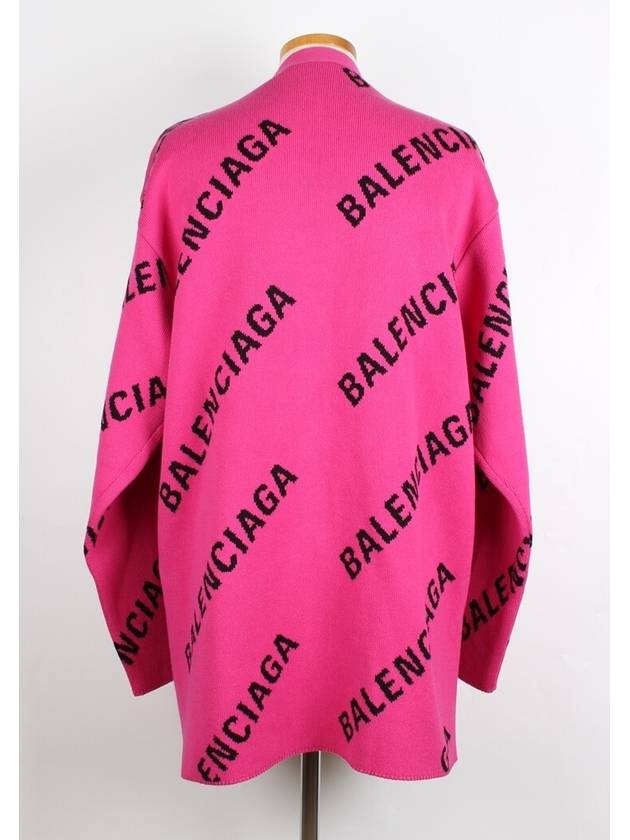 Luxury Balenciaga  All over multi logo cardigan M