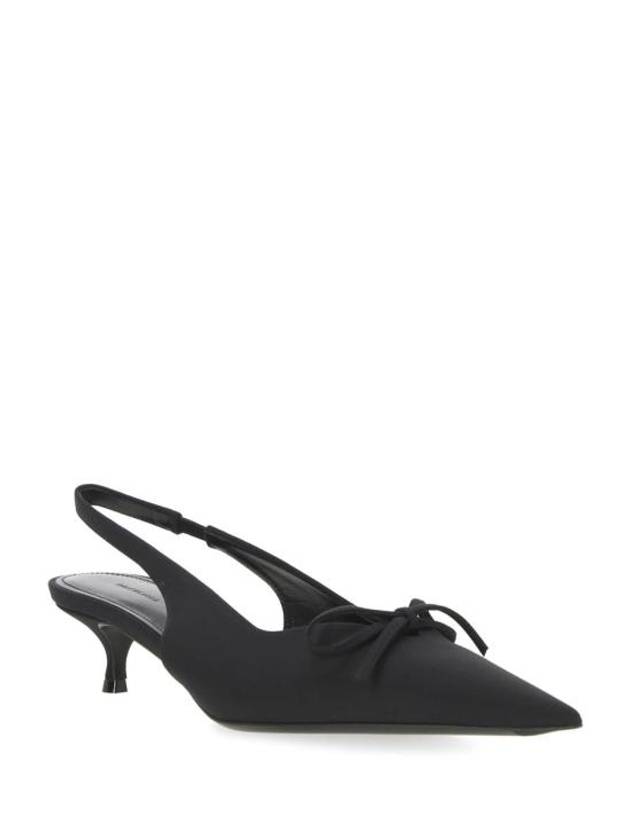 Luxury Balenciaga  Knife Bow Slingback Heel Black