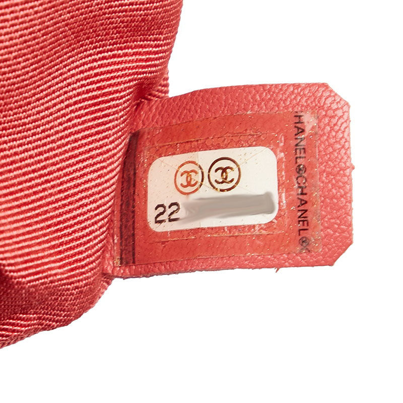 Chanel Matrases Coco Rucksack Backpack Red Silver   Chanel