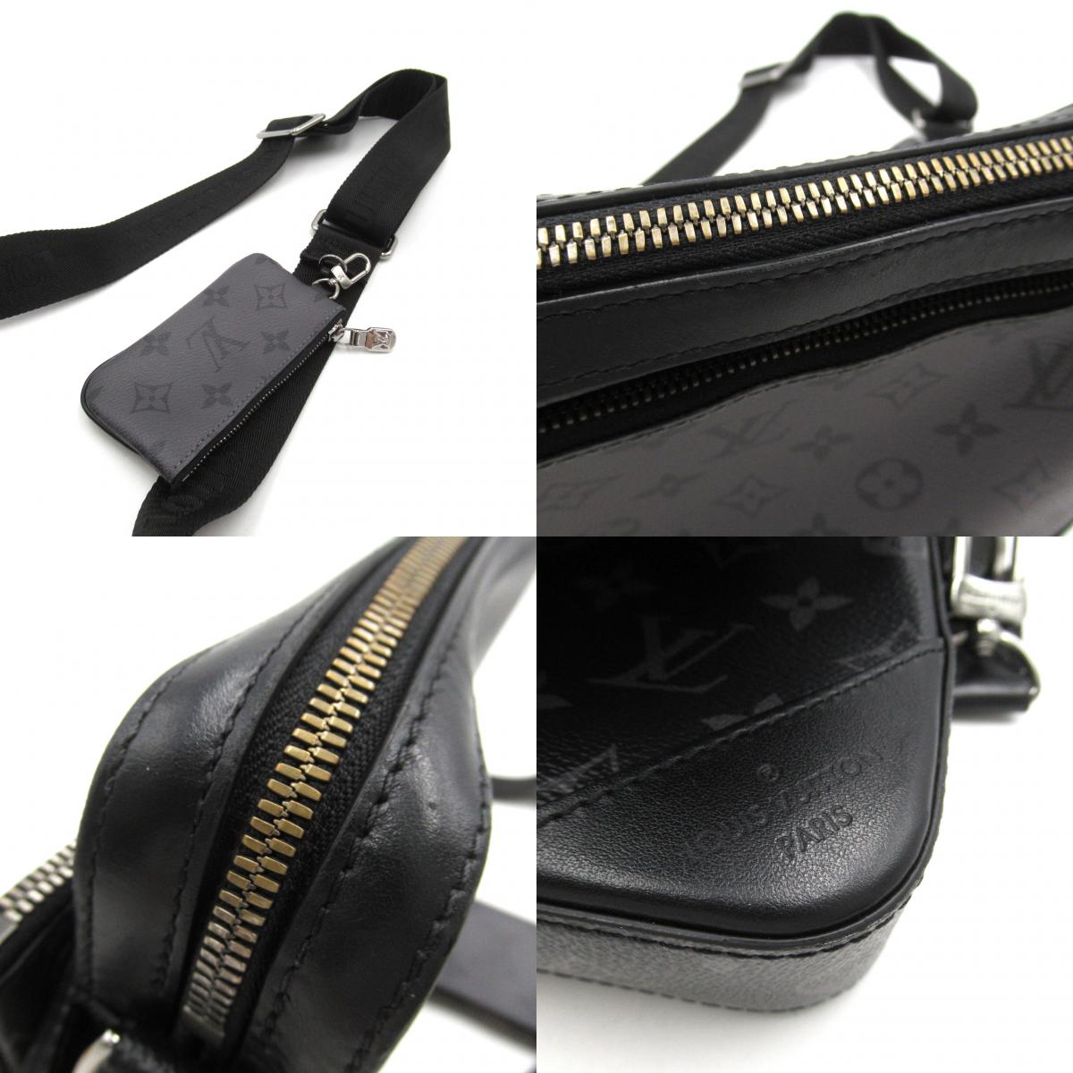 Louis Vuitton Trio Messengers Shoulder Bag PVC Coated Canvas Monogram Exclusively   Black M69443