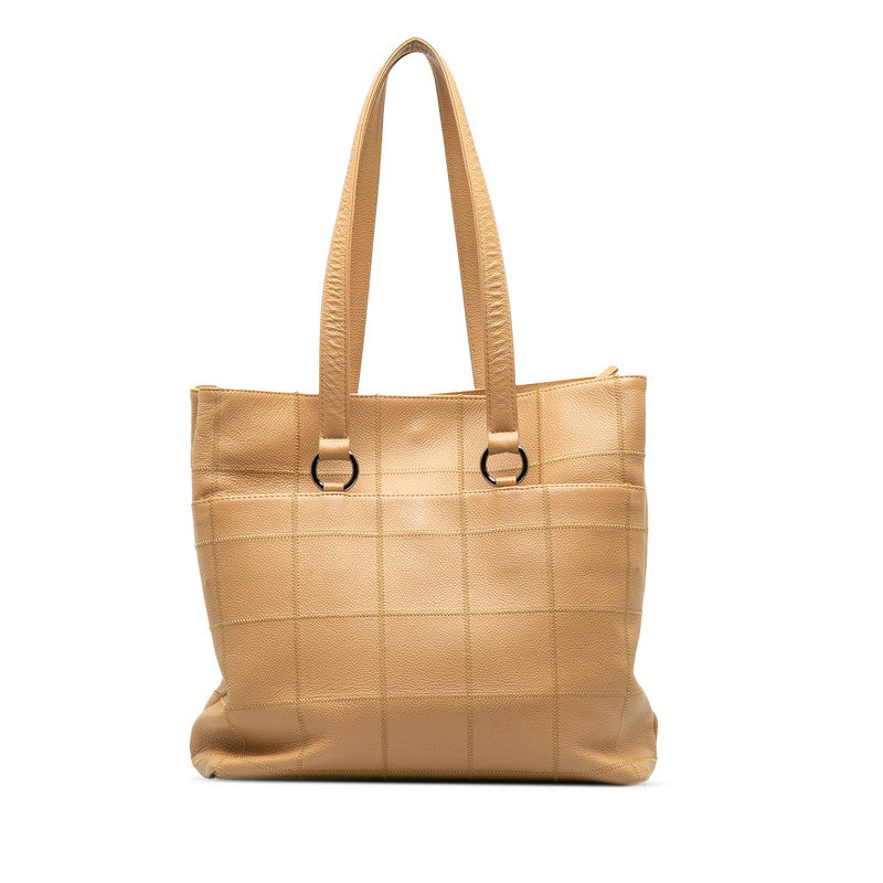 Chanel Chocolate Bar  Bag houlder Bag Beige Caviar S  CHANEL